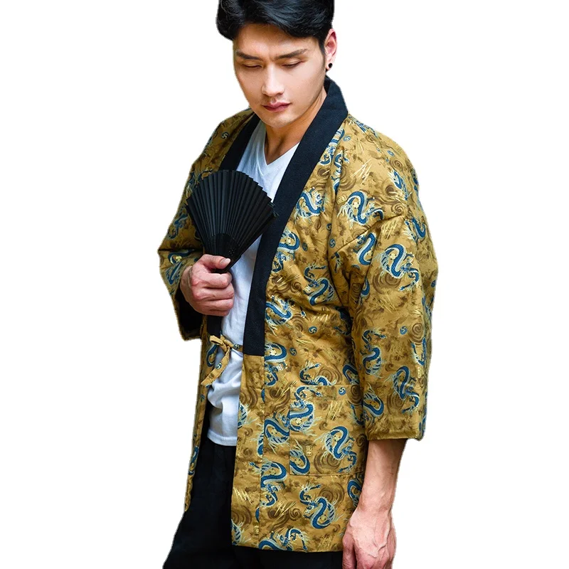 Traditional Winter Japanese Clothing - Kimono Winter Haori Mannen Japanse Traditionele