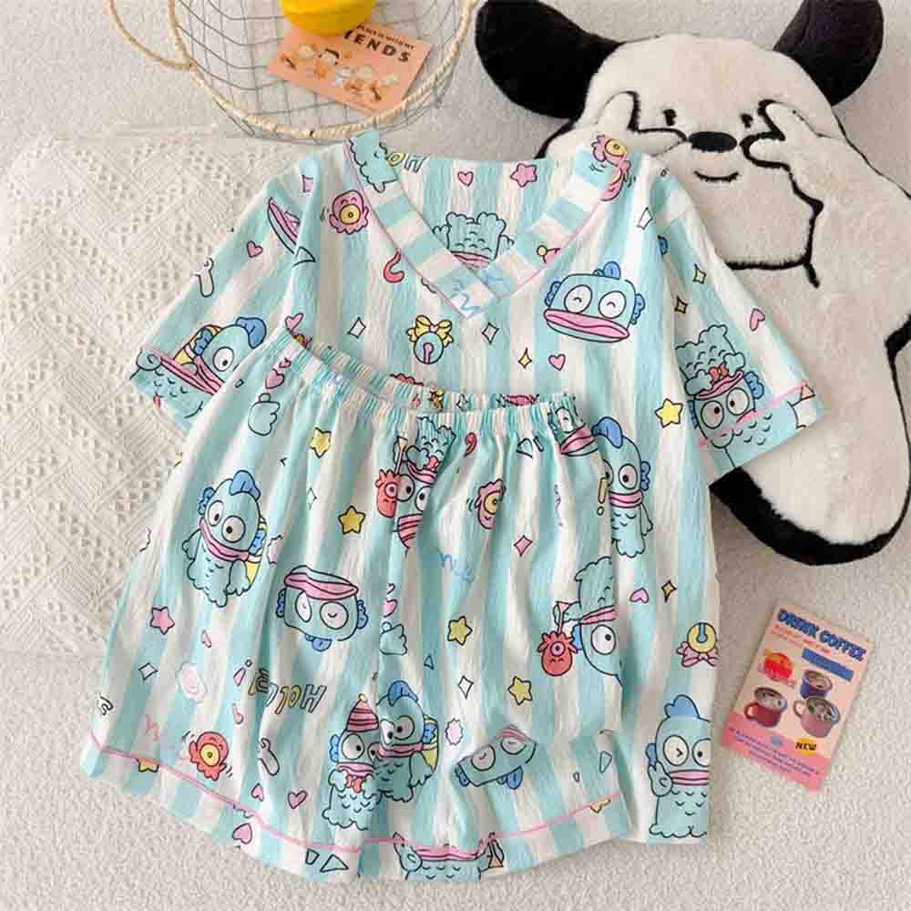 Winter Clothing Essentials - Sanrio Hangyodon Vrouwen Pyjama Set Kawaii
