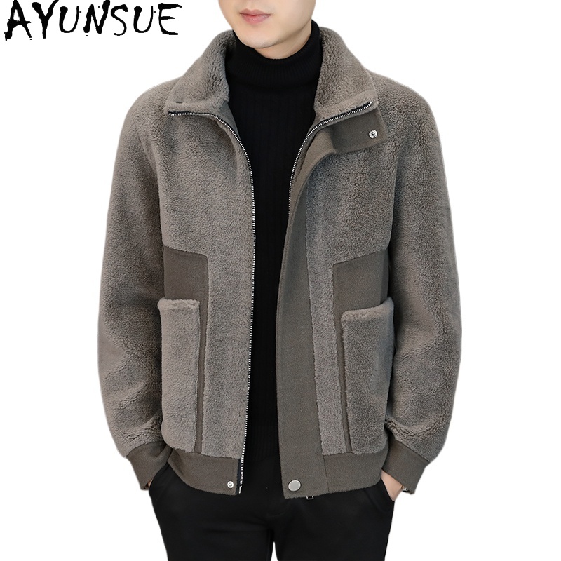 Winter Clothing Men Style - AYUNSUE Winter 100% Wollen Jassen voor