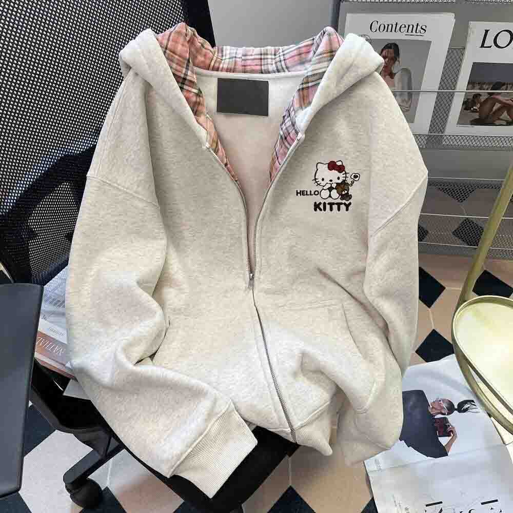 Winter Clothing For Women - Hello Kitty damessweatshirt met capuchon Kawaii