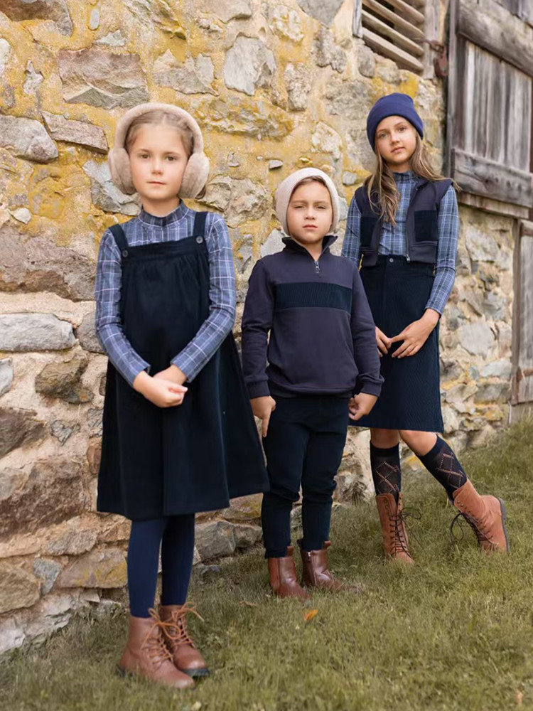 Winter Clothing For Boys - AP 2025AW corduroy collectie marineblauw kinderen