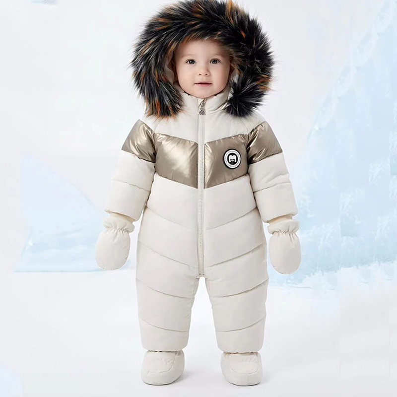 Winter Clothing For Boys - Winter pasgeboren baby romper met handschoenen