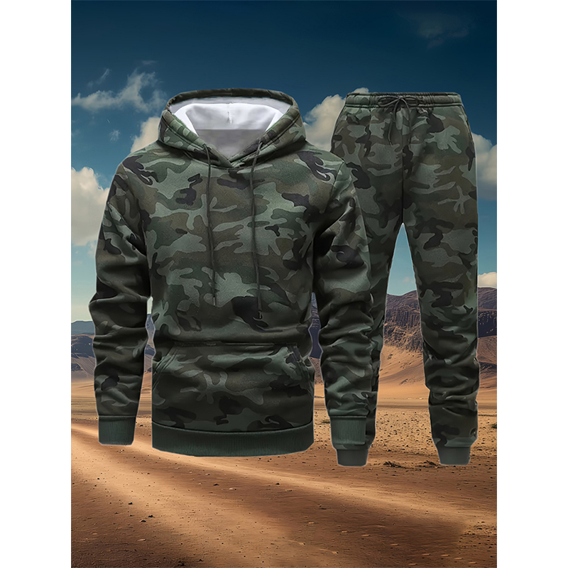 Winter Clothing For Women - Herfst Camouflage 3D Print Hoodies Broek