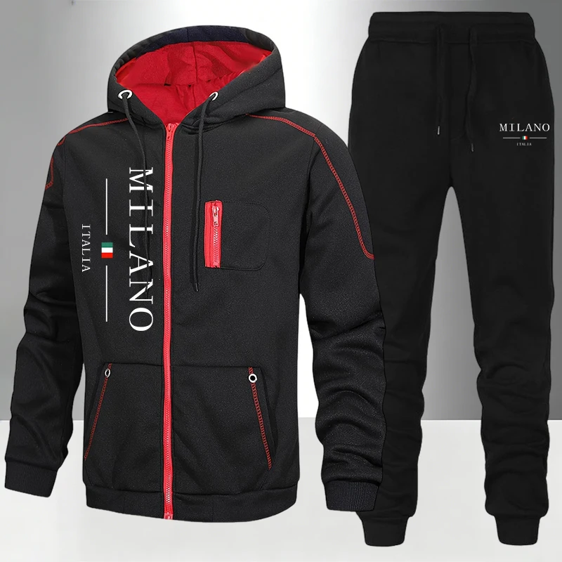Winter Clothing Essentials - Italië Mode Herenset/Jas/Broek Herfst Winter Dagelijks