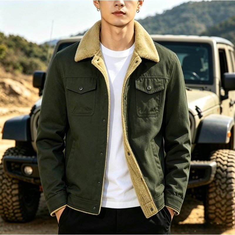 Quality Winter Clothing Jacket - Nieuwe Mode Mannen Fleece Warme Winterjassen