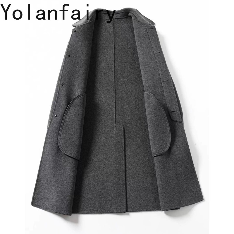 Quality Winter Clothing Jacket - YOLANFAIRY 95% wollen jassen voor heren,