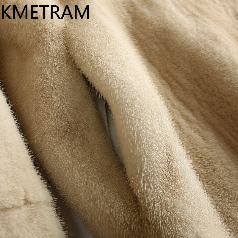 KMETRAM 100% hele nertsbont ja - Quality Winter Clothing Jacket recensie en prijs