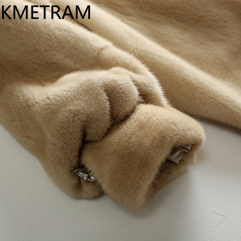 KMETRAM 100% hele nertsbont ja - Quality Winter Clothing Jacket recensie en prijs