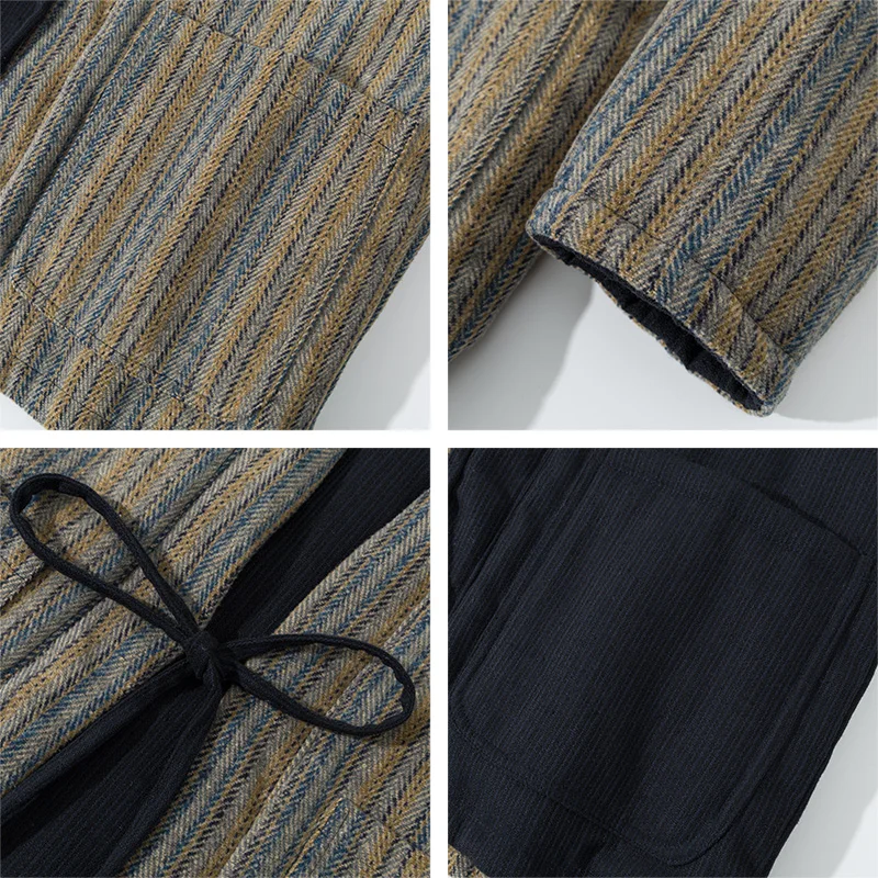 Japanse stijl gestreepte kimon - Traditional Winter Japanese Clothing recensie en prijs