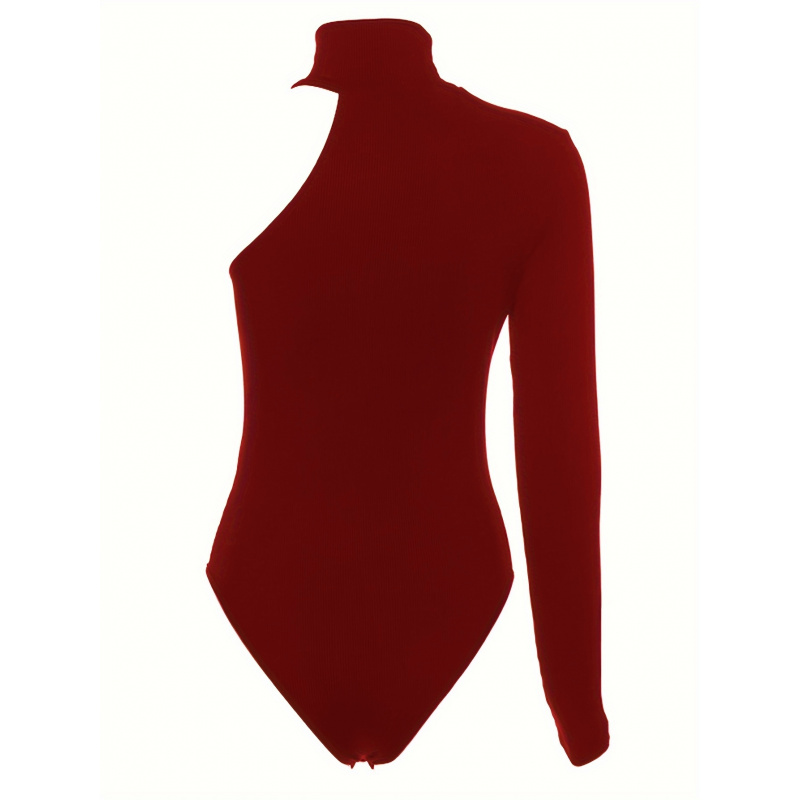 Effen asymmetrische geribbelde - Winter Clothing For Women recensie en prijs