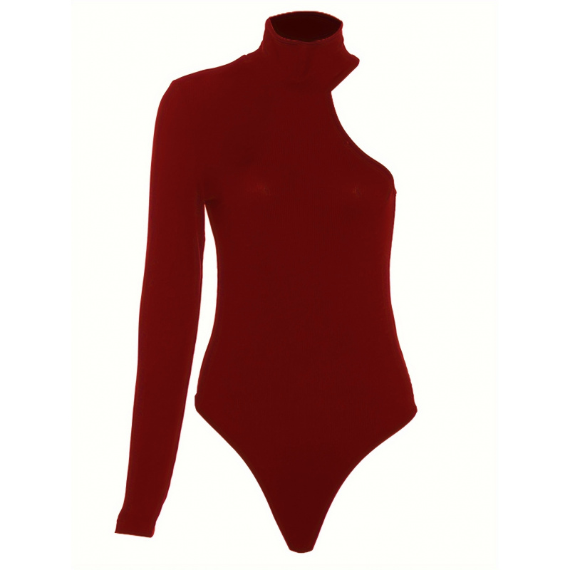 Effen asymmetrische geribbelde - Winter Clothing For Women recensie en prijs