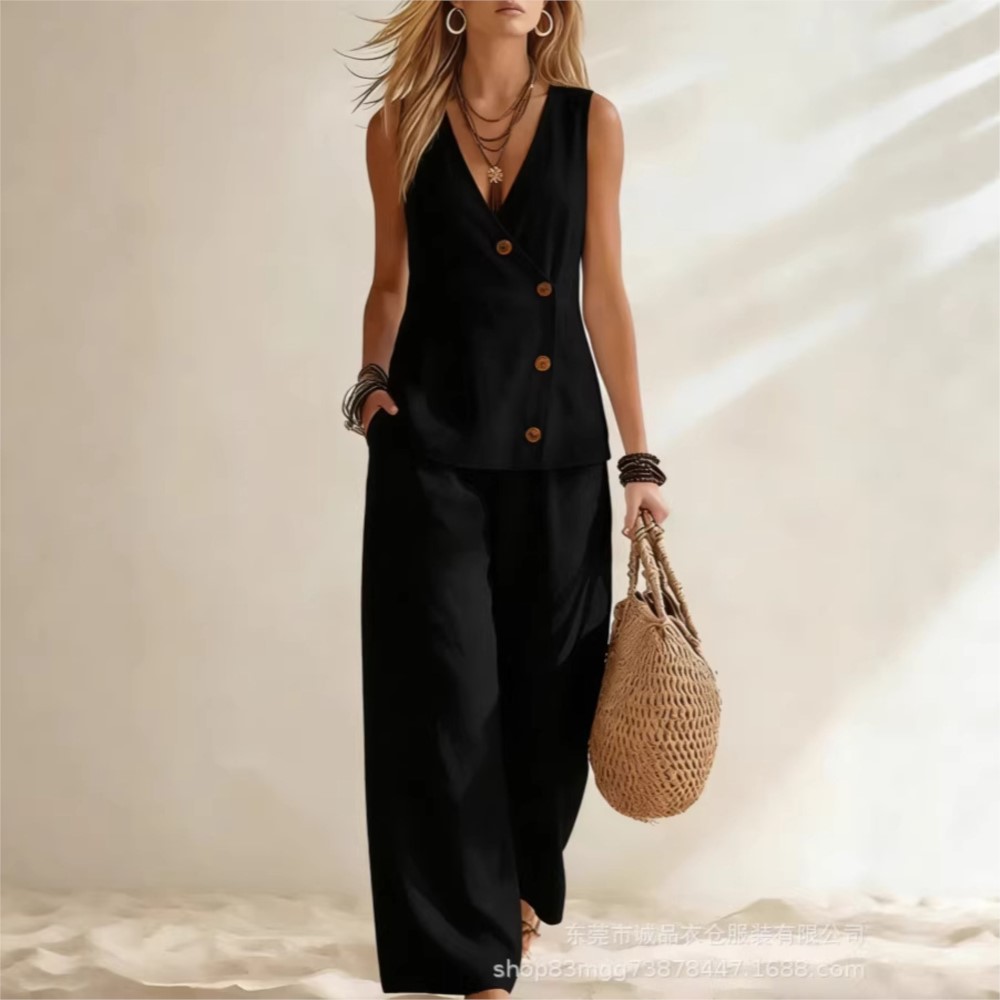 Mode Diepe V-hals Mouwloze Dam - Winter Clothing Sale recensie en prijs