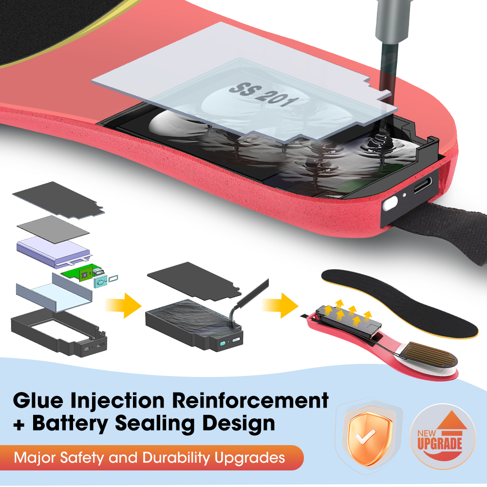 APP-gestuurde slimme verwarmde - Heated Insole Rechargeable recensie en prijs