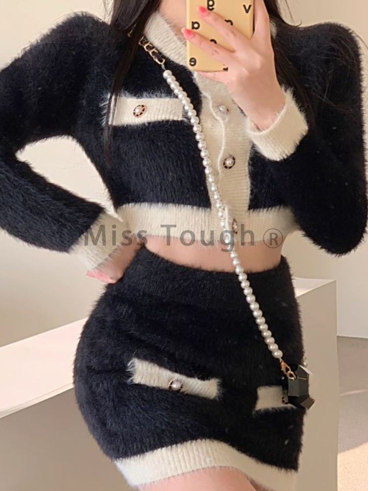 Winter Pluizig Gebreide 2-deli - Winter Clothing Sale recensie en prijs
