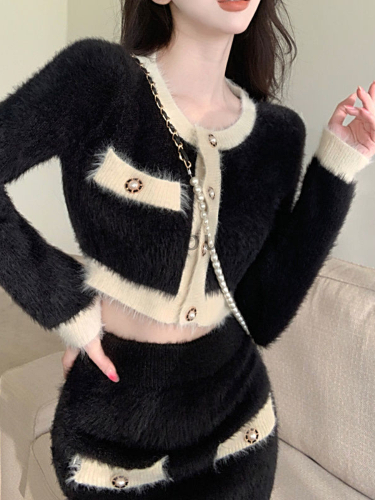 Winter Pluizig Gebreide 2-deli - Winter Clothing Sale recensie en prijs
